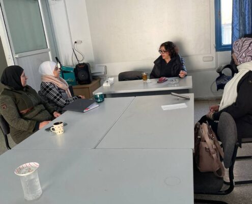 زيارة متابعة ممثلة مؤسسة HATUD لمشروع الصحة النفسية والإنجابية